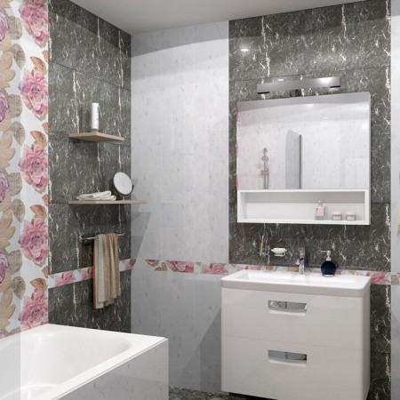 Плитка Argos nero бордюр 8х25