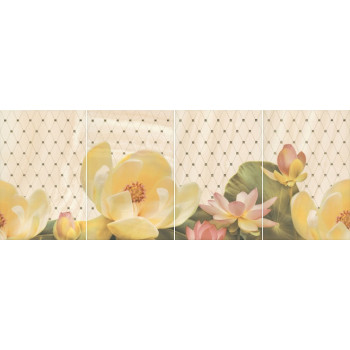 Плитка HGD/B56/4x/8260 Летний сад беж, панно из 4 частей 20х30