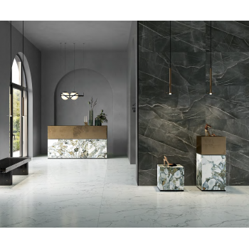 Керамогранит K951859LPR01VTE0 CityMarble Плинтус Калакатта Блэк 7ЛПР 7.5X60