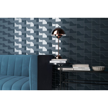 Плитка 28845 Curve Grey Gloss 8,3x12