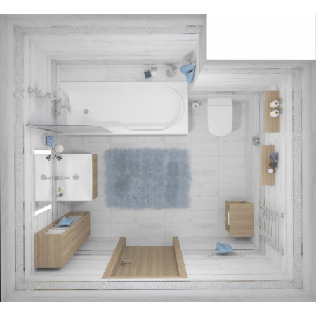 Плитка Pub белый узор 17-00-01-1196 20х60