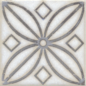 Керамогранит STG/A402/1266H Вставка Амальфи орнамент коричневый 9,8х9,8