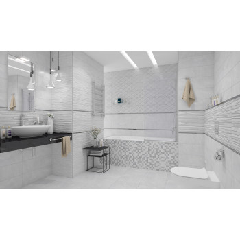 Плитка Декор Alcor Tresor серый 17-03-06-1187-0 20х60