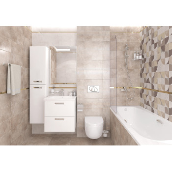 Плитка 08-00-11-2456 Atlas полоски бежевый 20х40