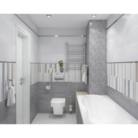 Плитка 34017 Depo узор голубой 25х50