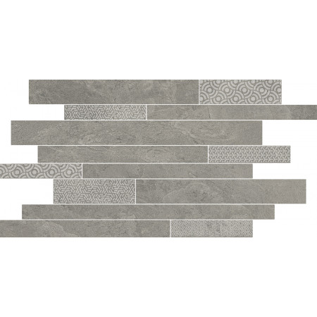 Керамогранит SBM010/SG458420 Ламелла серый мозаичный 50,2x25x8,5