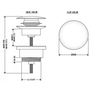Донный клапан GALASSIA 9916SV