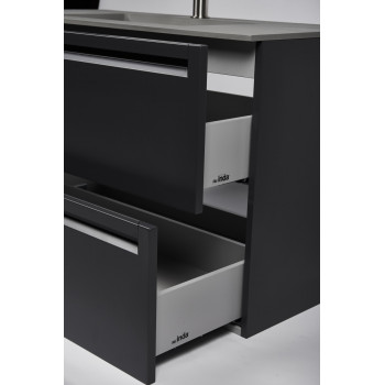 Тумба с раковиной INDA Piccadilly 80MG Cemento