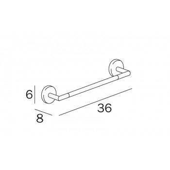 Полотенцедержатель INDA FORUM A3618ECR