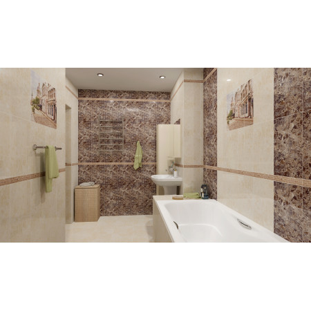 Плитка Бордюр стекло Marche 4х25