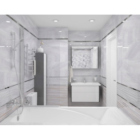 Плитка Декор Diadema Perla белый 17-03-00-1186-0 20х60