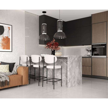 Керамогранит French Smoke светло-серый матовый 60x60