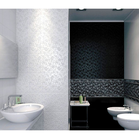 Плитка 8063 Тигр (Аджанта) белый 20x30