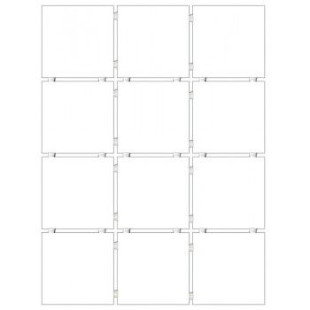Плитка 1230T Конфетти белый полотно 30*40 из 12 частей 9,9х9,9