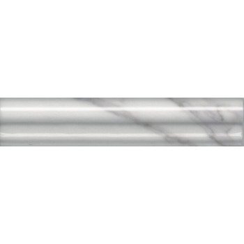 Плитка BLD029 Багет Фрагонар белый бордюр 15*3