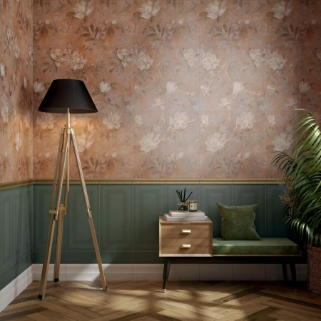 Плитка FMF003R Плинтус Магнолия зеленый матовый обрезной 30х12