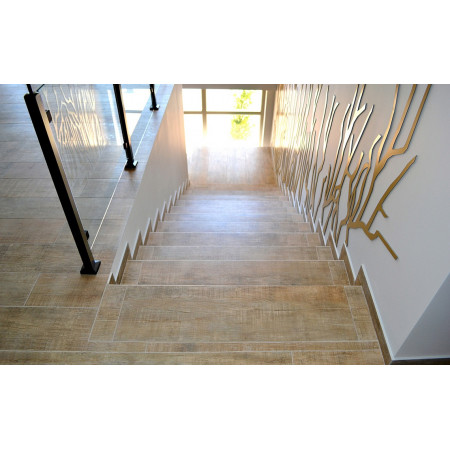 Керамогранит Skirting Granite WOOD EGO Beige / Плинтус Гранит ВУД ЭГО Беж LR 120х6