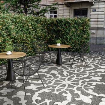 Керамогранит DD843300R Багатти белый чёрный обрезной 80*80