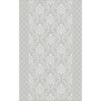 Плитка AZ/A053/6424 Декор Мотиво серый светлый глянцевый 25x40