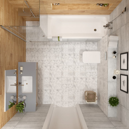 Керамогранит G-50/M/d01 Gesso серый 400х400х8