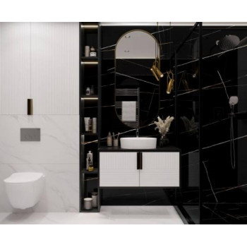 Керамогранит Lawa black черный полированный 60x60