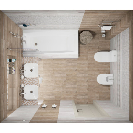 Мозаика Envy коричневый+бежевый 30х30