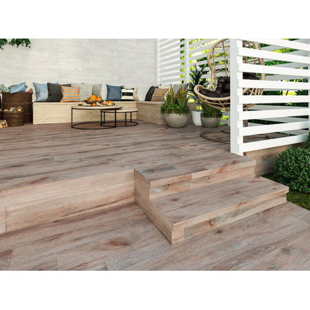 Ступени Комплект Ступень DA00 Daintree 33x120 неполированная с бортиком+Подступенок 14.5x120