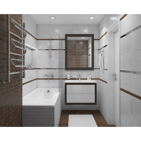 Плитка Декор Metallica светлый 25х50