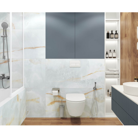 Керамогранит Onyx Dawn Sky голубой Полированный 60x120