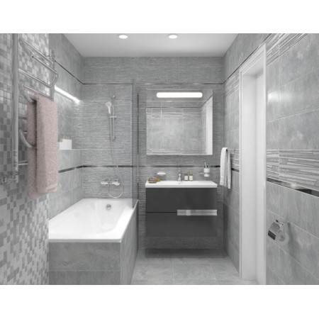 Плитка Декор Alcor Attimo серый 17-05-06-1188-0 20х60