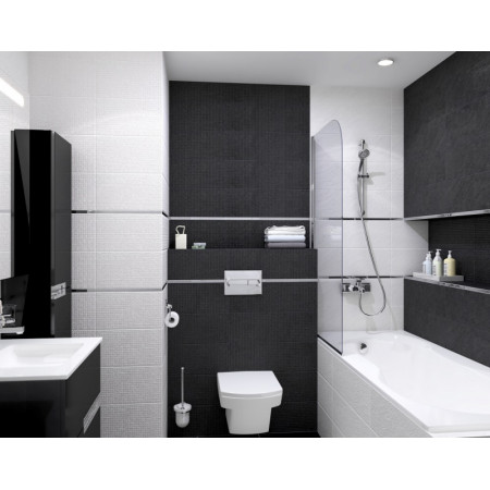 Плитка Декор Story мозаичный серый 20х60