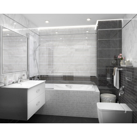 Мозаика MM34038 Декор Olimpus мозаичный чёрный 25х25