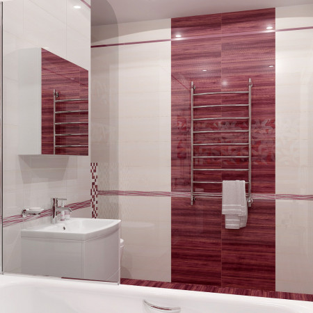 Плитка Декор Апрель черный-2 25х50