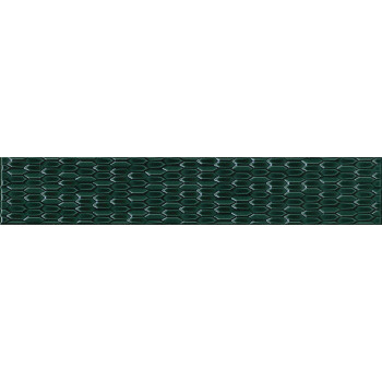 Плитка LSB001 Бордюр Левада зеленый темный глянцевый 40х7,1