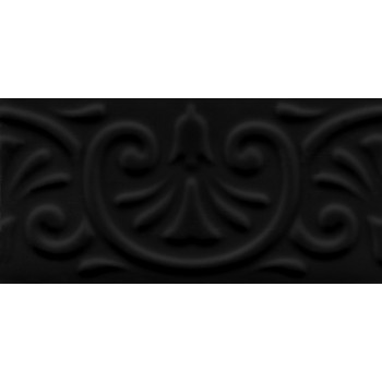 Плитка 16016 Авеллино чёрный структура mix 7.4*15