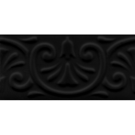 Плитка 16016 Авеллино чёрный структура mix 7.4*15