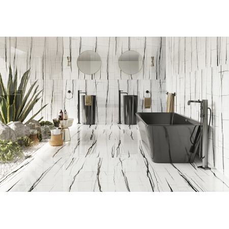 Керамогранит Sahara Noir White Full Lappato 60x120