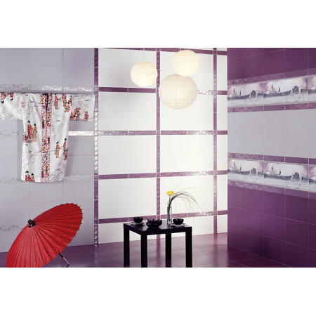 Плитка B1691/6157 Журавли 6x40