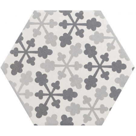 Керамогранит 21357 Hexatile Harmony B&W 17,5x20