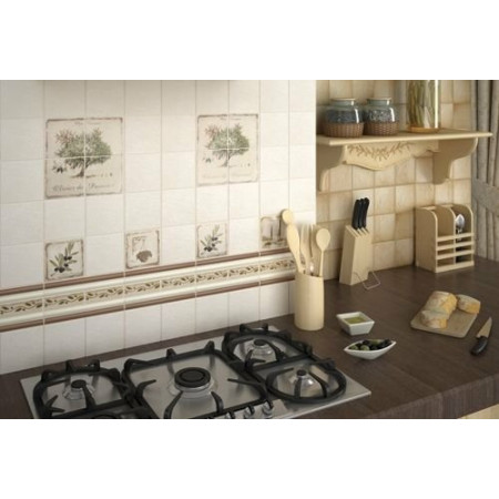 Плитка 1221T Караоке бежевый полотно 30*40 из 12 частей 9,9х9,9