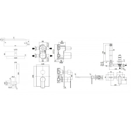 Комплект для душа Paffoni Tango KITTA018RCR105