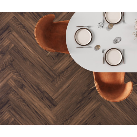 Керамогранит Wenge Cinnamon темно-коричневый Матовый Структурный 20х120