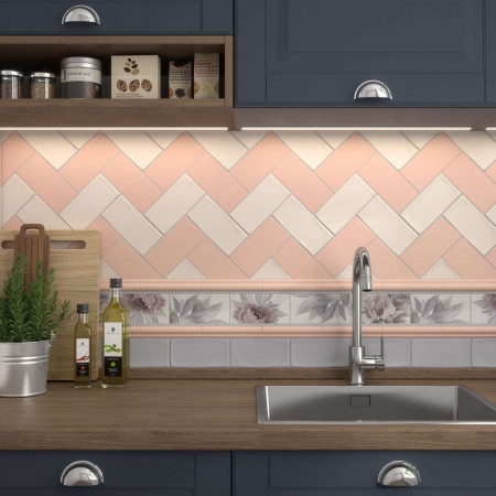 Плитка 16078 Тортона розовый 7.4*15