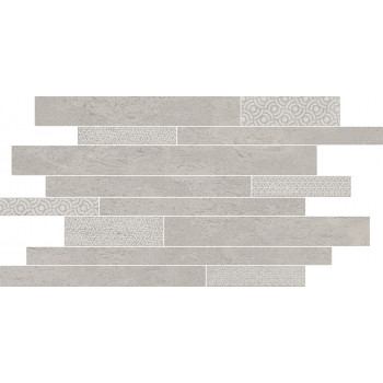 Керамогранит SBM009/SG458320 Ламелла серый светлый мозаичный 50,2x25x8,5