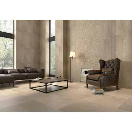 Плитка K942013 Deja Vu Damask Border Gold Noche Matt 10x30