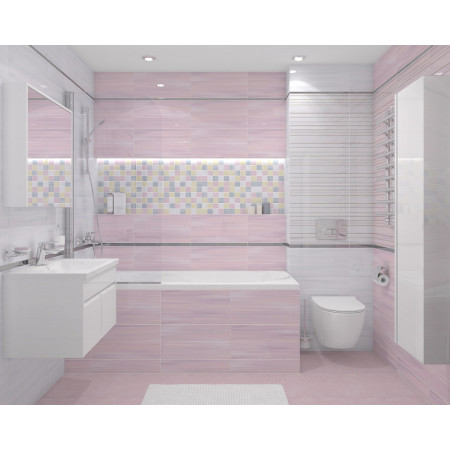 Плитка 34014 Spring розовый 25х50