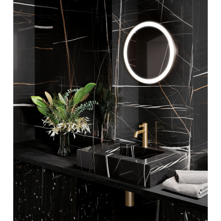 Ступени 620070001613 Charme Deluxe Бьянко Микеланжело Ступень Угловая Левая Пат Рет 33x120