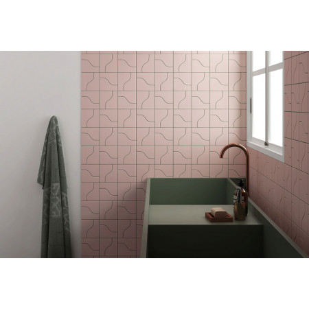 Плитка 28846 Curve Pink Gloss 8,3x12