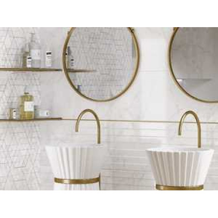 Плитка A15953 Металлический бордюр Metallic золотистый 0,5x75