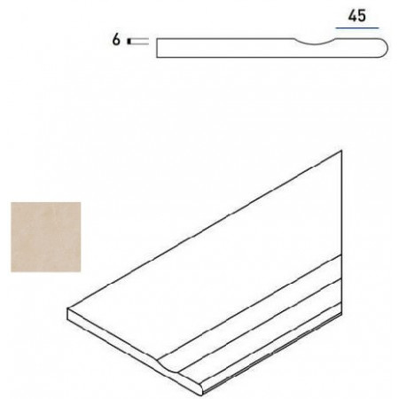 Керамогранит 620090000397 MAGNESIO BORDO SVASATO ROUND DX 30x60